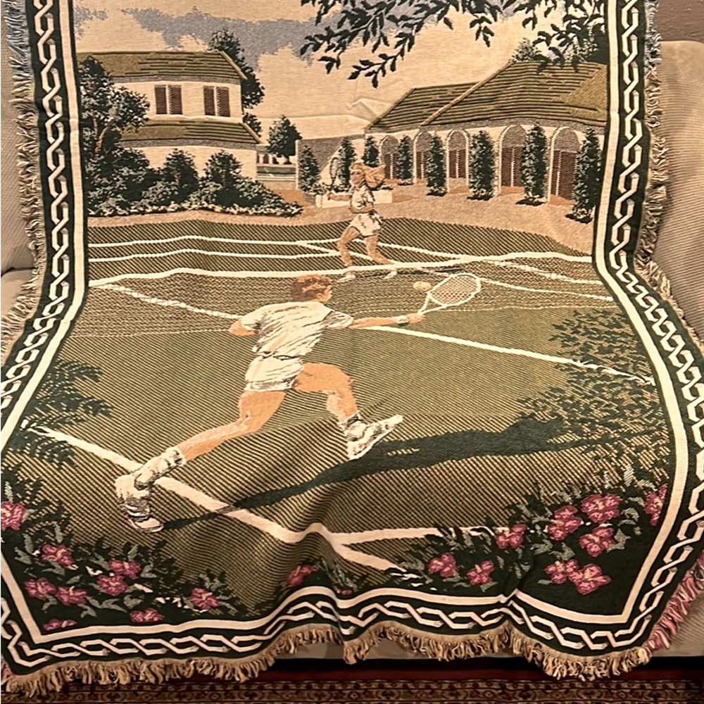 Tennis Throw / Blanket  Nadal - Federer - Perfect Gift